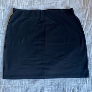 old navy black mini pencil skirt